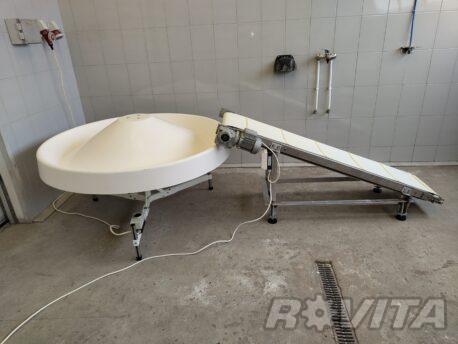 Hartmann Clip machine turntable conveyor